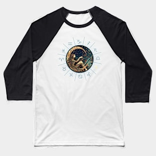 ZODIAC Virgo - Astrological VIRGO - VIRGO - ZODIAC sign - Van Gogh style - 3 Baseball T-Shirt